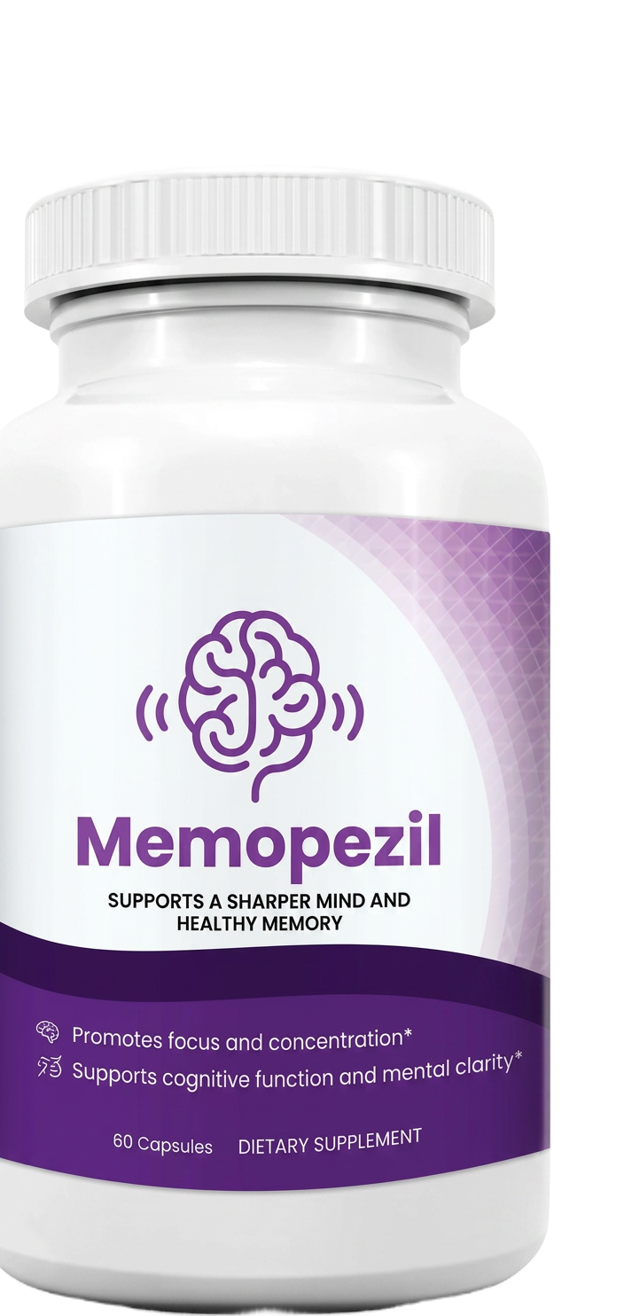Memopezil natural brain supplement bottles